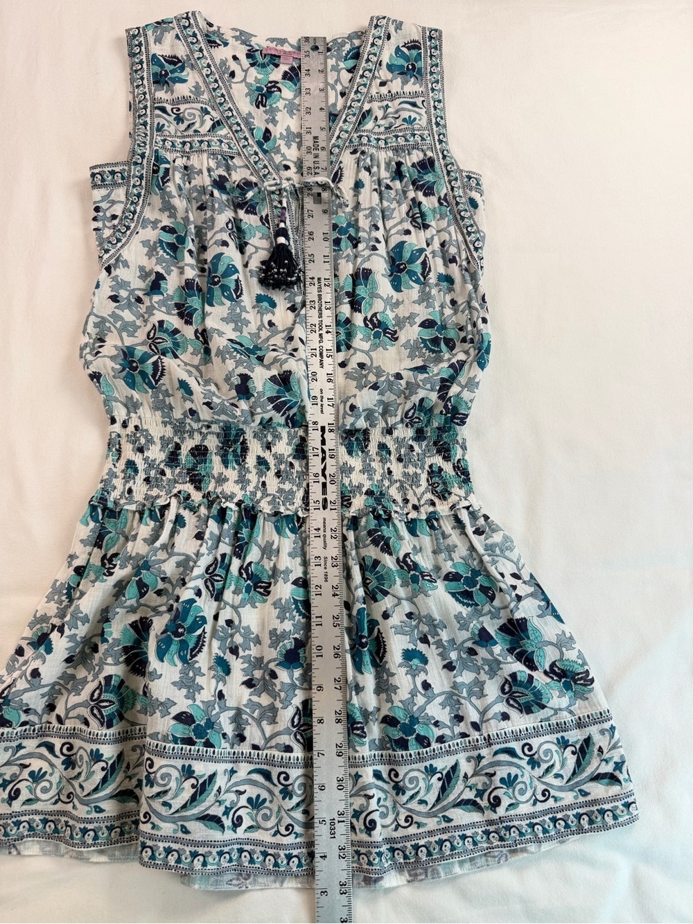 Calypso St. Barth Floral Boho Resort Wear Mini Dress Size XS EUC - Picture 6 of 9